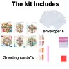 6pcs Diamond Painting Cross Greeting Card Kits with Envelopes for Family Friend Gifts