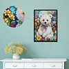 Flower Bear - Crystal Rhinestone Diamond Painting