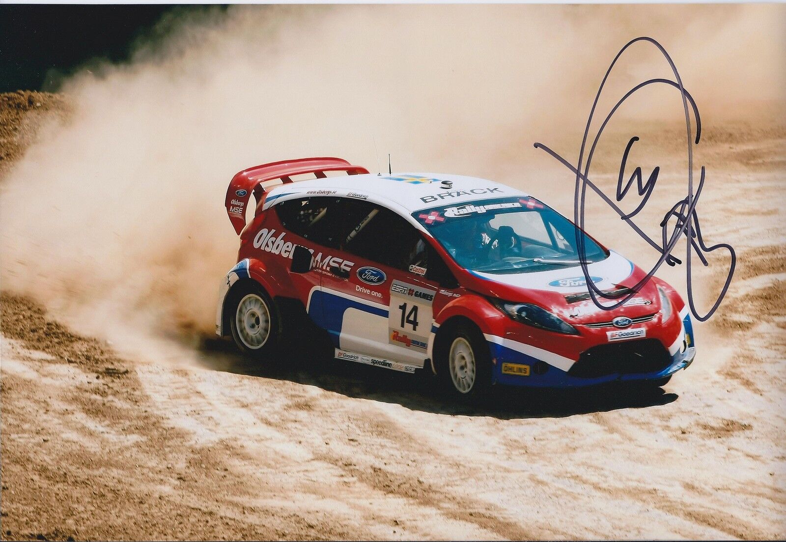 Kenny BRACK 12x8 Signed FORD Rally X Games Photo Poster painting In Person Autograph AFTAL COA