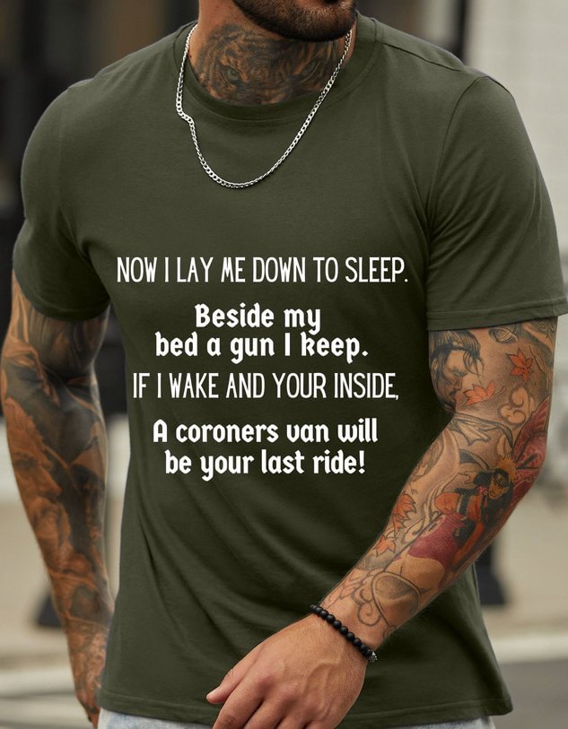 Now I Lay Me Down To Sleep Men's T-Shirt socialshop