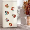 (US Only)6Pcs Acrylic Animal And Red Rose Diamond Art Fridge Magnet for Car Mailbox Decor