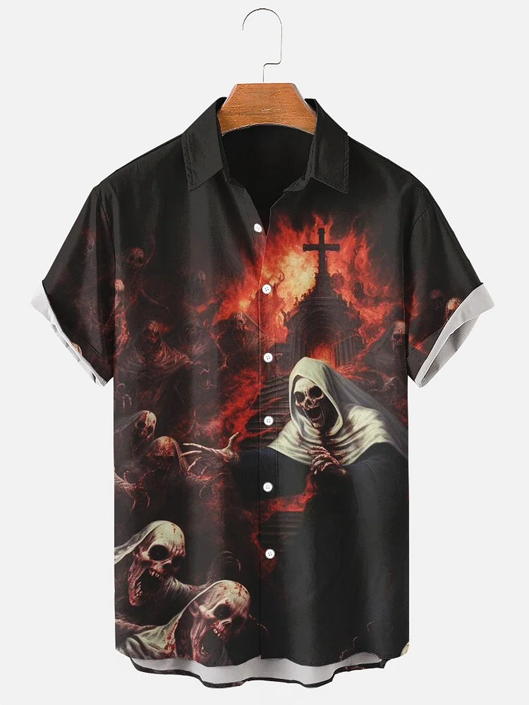 Men's Grim Reaper Halloween Shirt