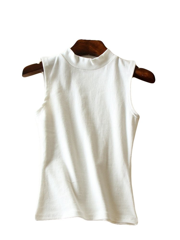 Solid Color O neck Sleeveless T shirts P1353115