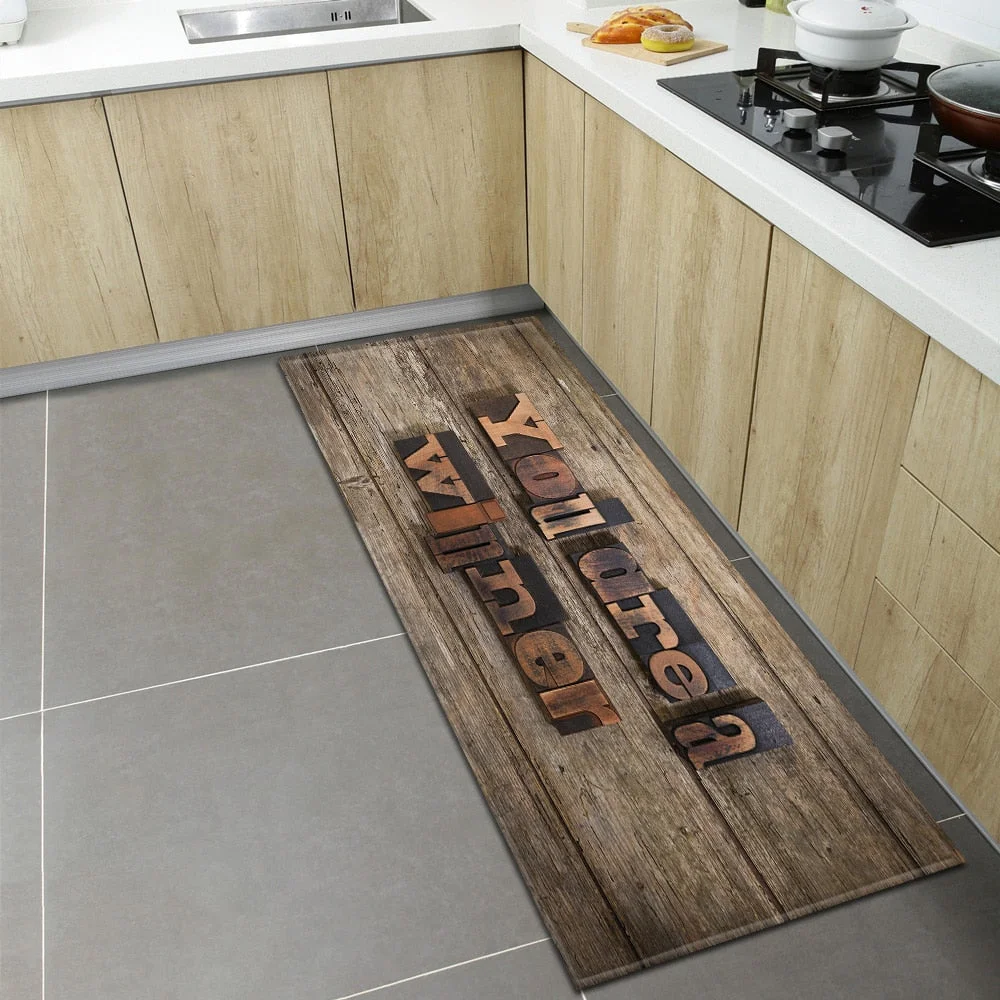 Nordic Kitchen Floor Mat Home Entrance Doormat Bedroom Living Room Decoration Long Carpet Hallway Balcony Bathroom Anti-Slip Rug