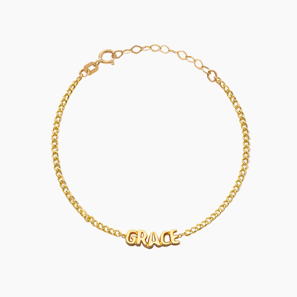 Costom Balloon Name Bracelet