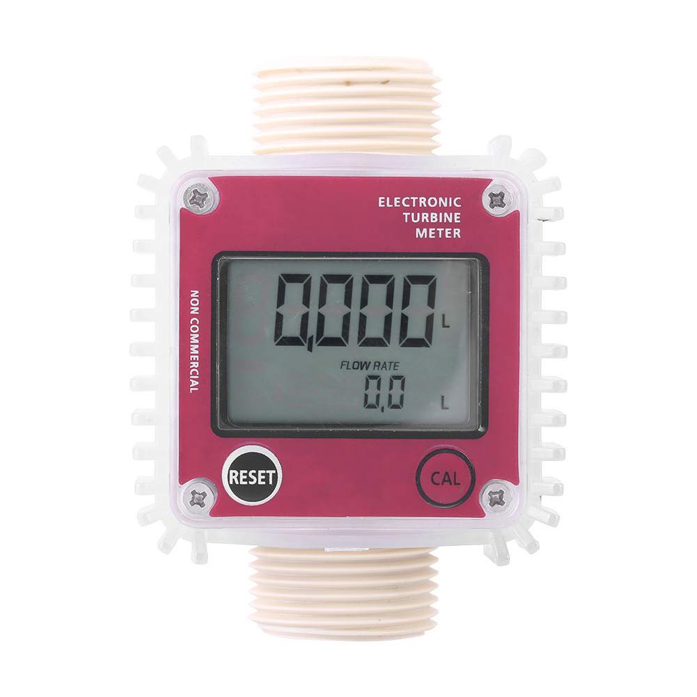 

K24 10-120L/Min LCD Digital Diesel Oil Fuel Turbine Flow Meter Tester Gauge, 501 Original