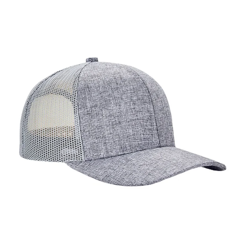 2023 Custom Logo Baseball Hat Polyester Mesh Cap Outdoor Casual Men Breathable Mesh Embroidery Printed Hip Hop Casquette