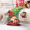 Photo Xmas Tree Gift DIY 2D Flat Wooden Desktop Diamond Art Kit