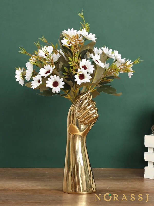 White Artificial Daisy Bouquet Artificial Floral Arrangements