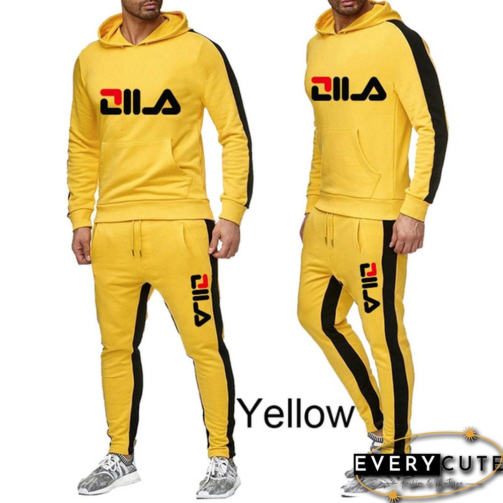 Jogging Suit For Men Sports Suit Long Sleeve Hoodie And Trousers Suit Printed Track Suit Jogging Suit Fitness Track Suit