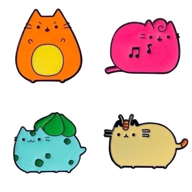 Cartoon Style Cute Pin Cat Alloy Unisex Brooches