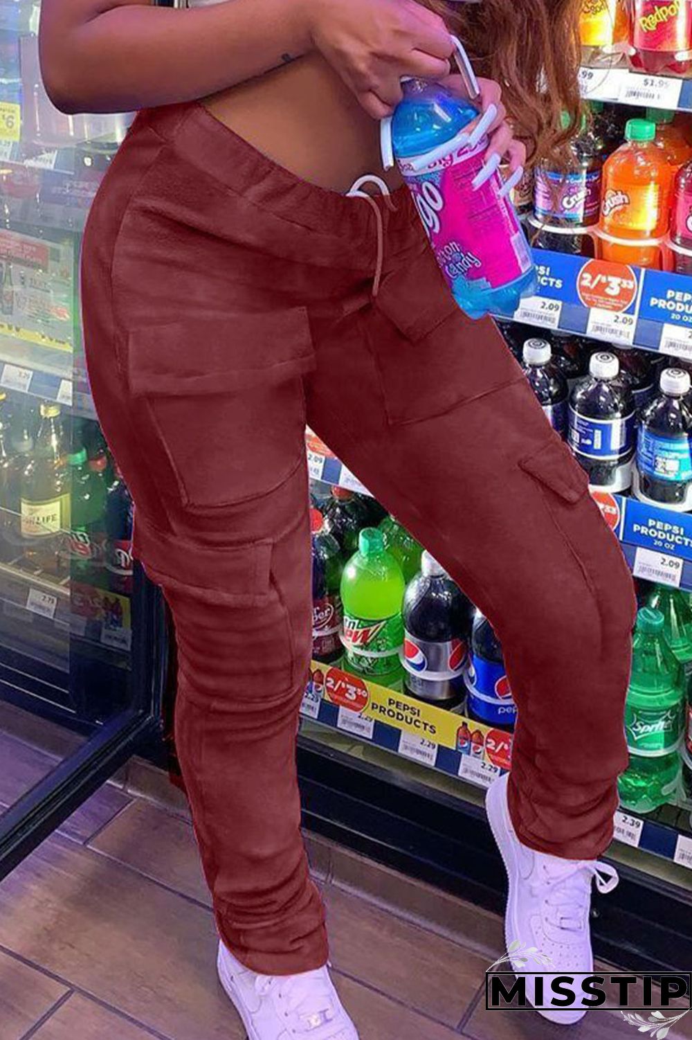 Red Street Solid Bottoms