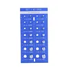 28Pcs Upgrade Nut and Bolt Thread Checker Includes 14 Imperial and 14 Metric Threads Wall-Mountable Bolt Size Finder with 304 Stainless Steel Pins for Screw Nut Bolt Size Finder Classification