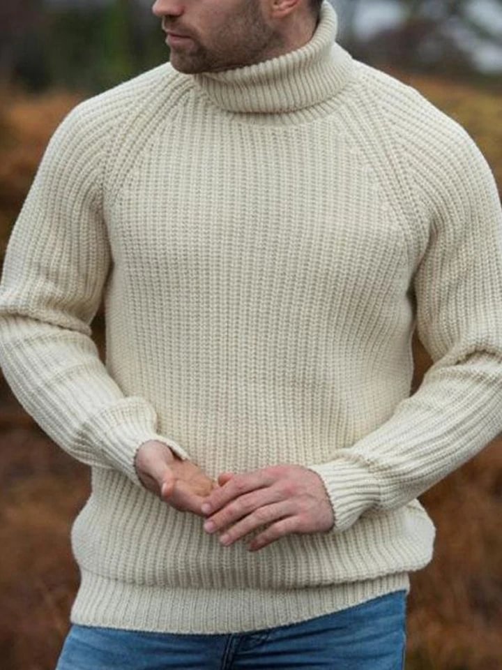 Turtleneck Sweater Loose Long Sleeve Pullover Sweater