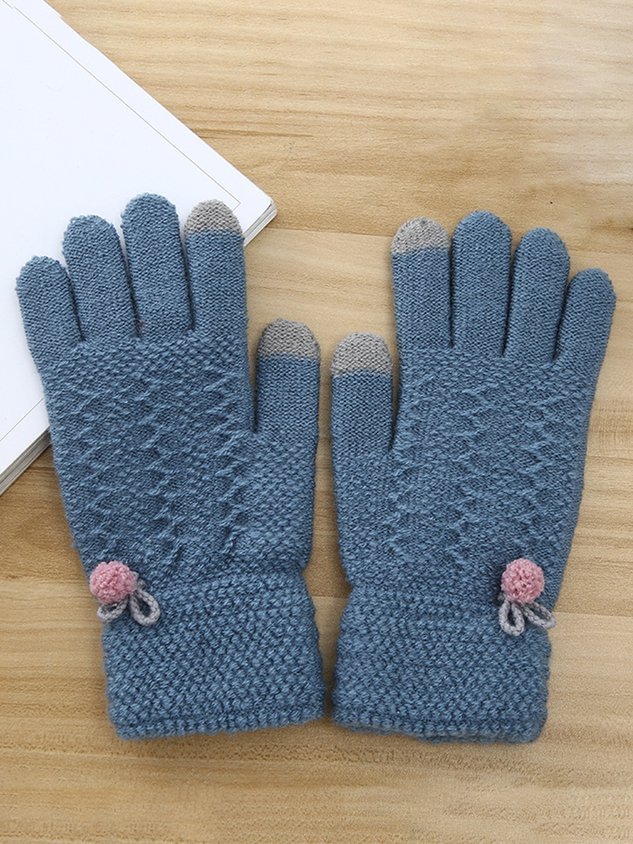Cashmere Simple Warm Knitted Gloves