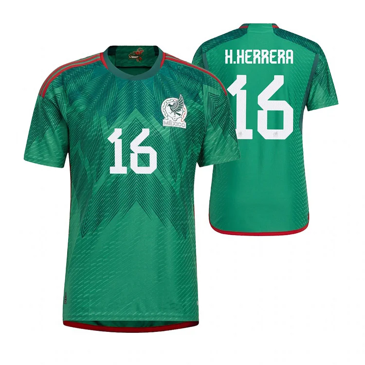 Mexico Hector Herrera 16 Home Trikot WM 2022