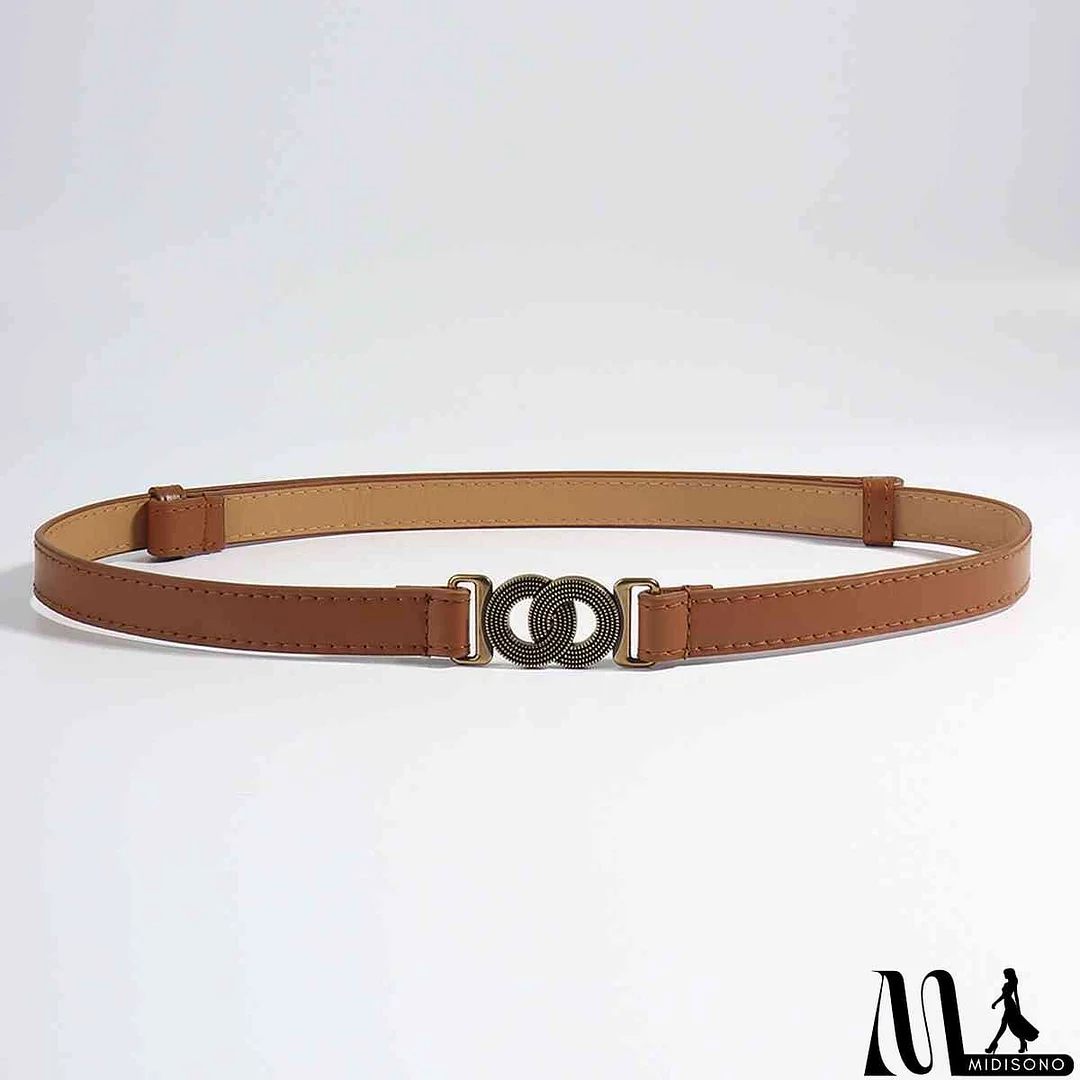 MidiSono - Alloy Buckle PU Belt