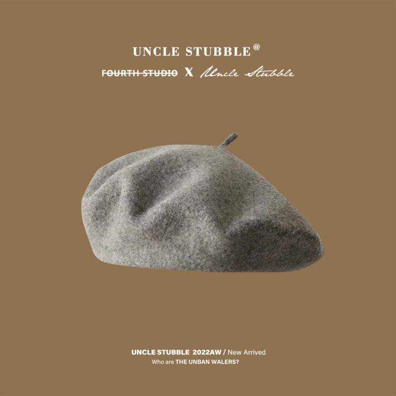 Running Size/Color Wool Beret Girls Winter Belle Cap Japanese Style Literary Retro Painter Hat