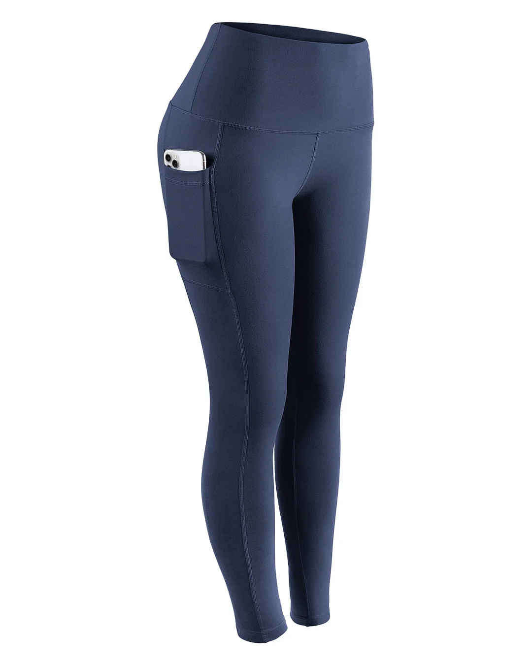 ATHVOTAR Middle Waist Leggings With Pocket Elastic Women Leisure Type Push Up Leggings Women Gym Hip Fitness Pants