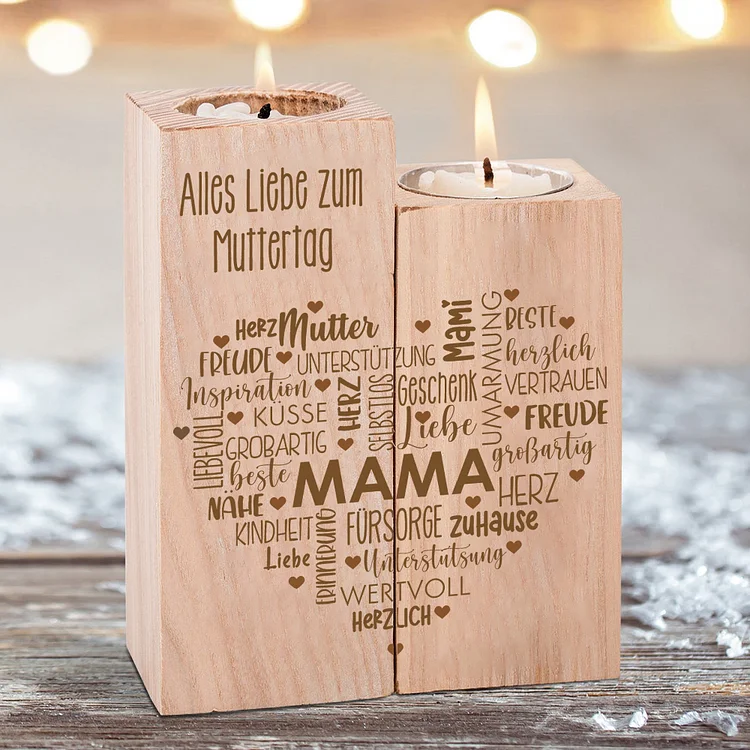 Kettenmachen Kerzenhalter-Alles Liebe zum Muttertag-Geschenk für Mutter