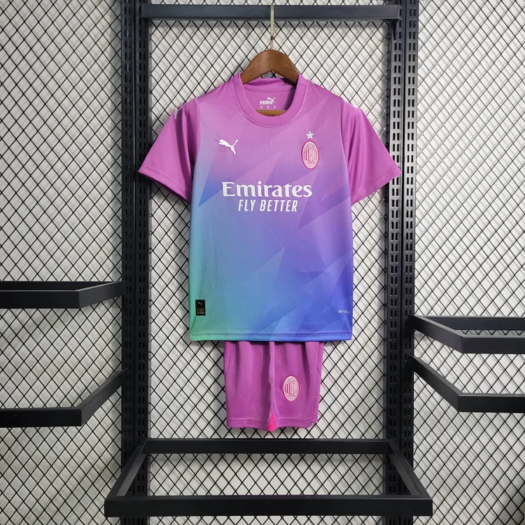 Kids & Junior AC Milan Third Shirt Mini Kit 2023-2024
