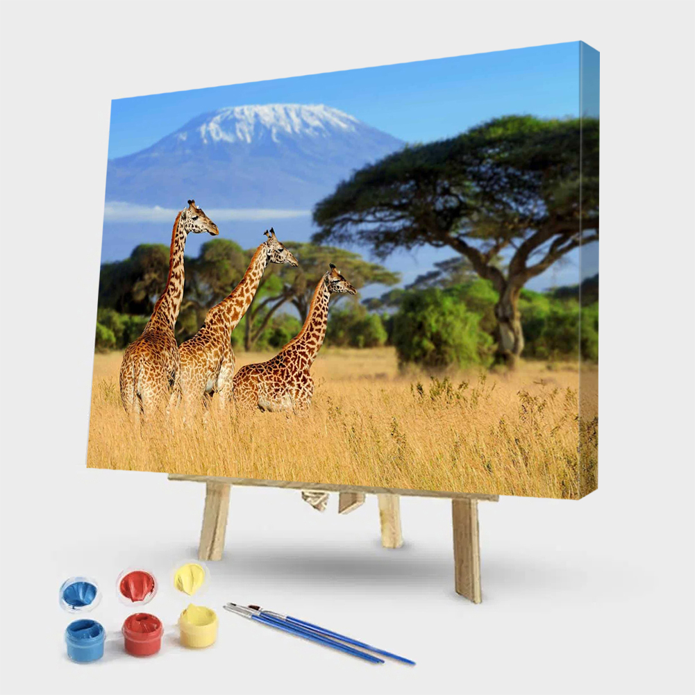 

40x50cm - Paint By Numbers Nature Giraffe, 501 Original