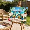 Beach Turtles-Framed oil painting by numbers 40*30CM