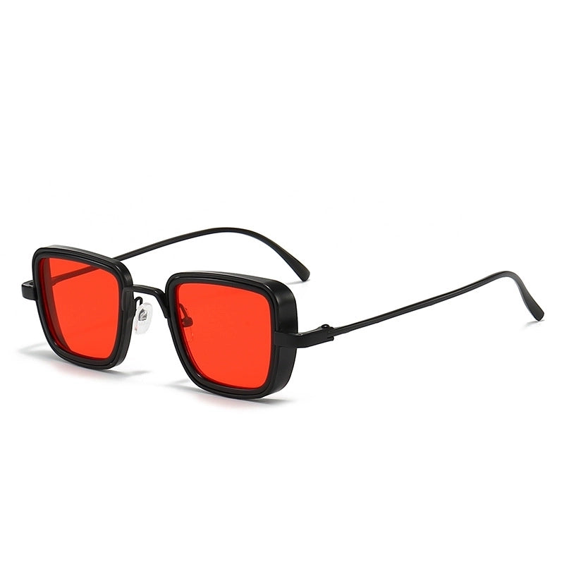 Classic Style Solid Color Ac Square Full Frame Men’s Sunglasses