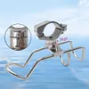 Stainless Steel Rail Mounted Clamp on Rod Holder Double Wire Fishing Rod Holder