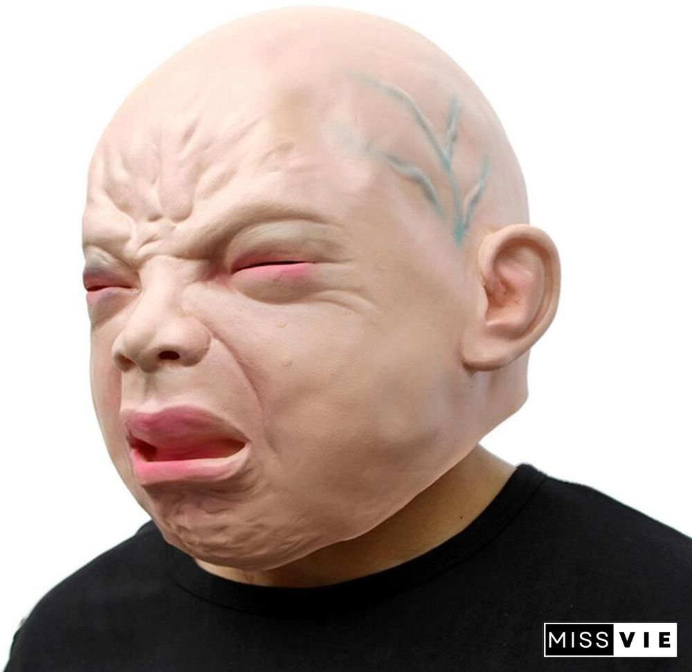 Halloween Baby Crying Mask