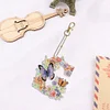 1Pc DIY Diamond Painting Lettter Keychain