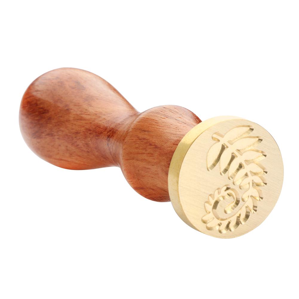 

Antique Wood Handle Metal Christmas Sealing Wax Stamps Invitations Decor (5, 501 Original