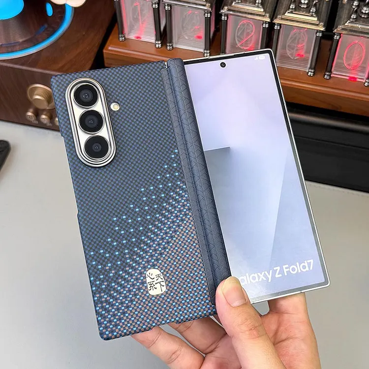 Carbon Fiber Texture Phone Case for Samsung Galaxy Z Fold7