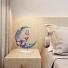 (US Local)Double Sided Acrylic Special Shape Moon Butterfly Diamond Painting Desktop Ornaments Kit