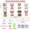 8Pcs Diamond Painting Dog Stick Stakes Diamond Art Ornaments