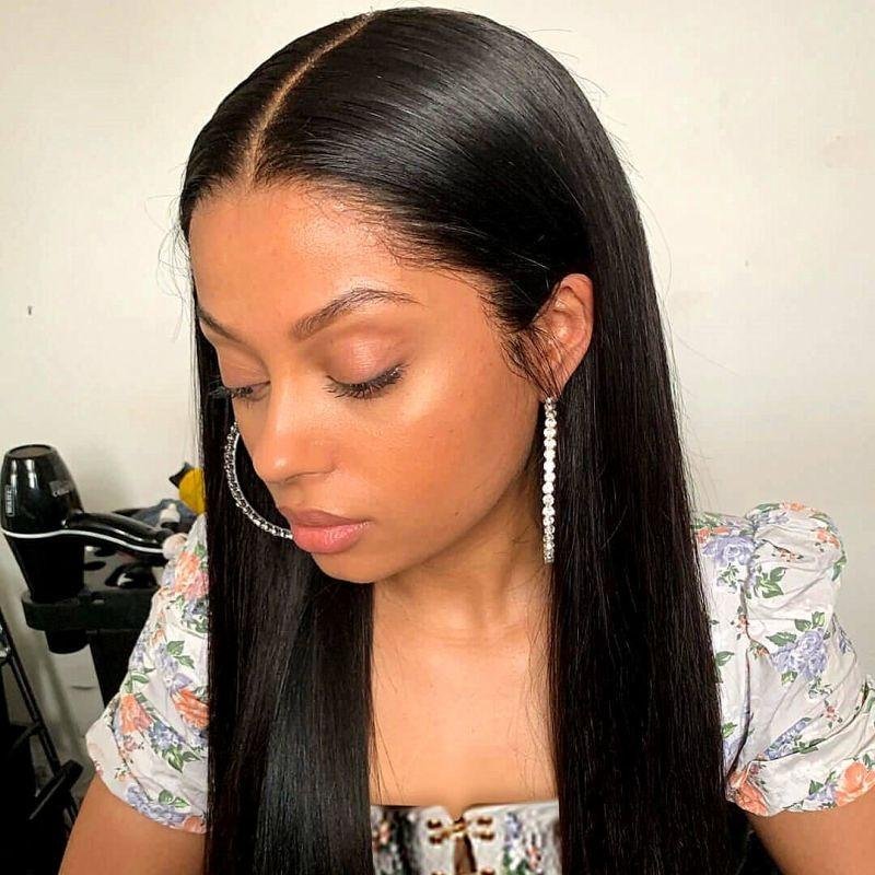 100% virgin hair from one donor straight human hair wigs