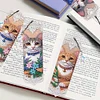 4Pcs Diamond Painting Cat Bookmark for Reading Enthusiasts Book Lovers