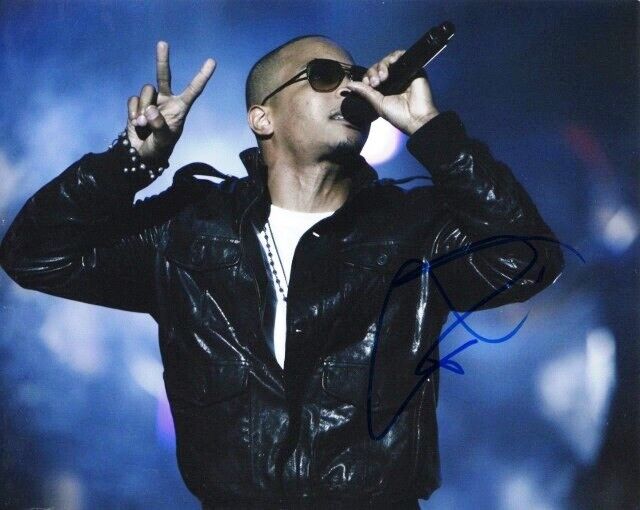 T.I. Signed - Autographed Hip Hop Rapper - Actor 8x10 inch Photo Poster painting - Tip Harris