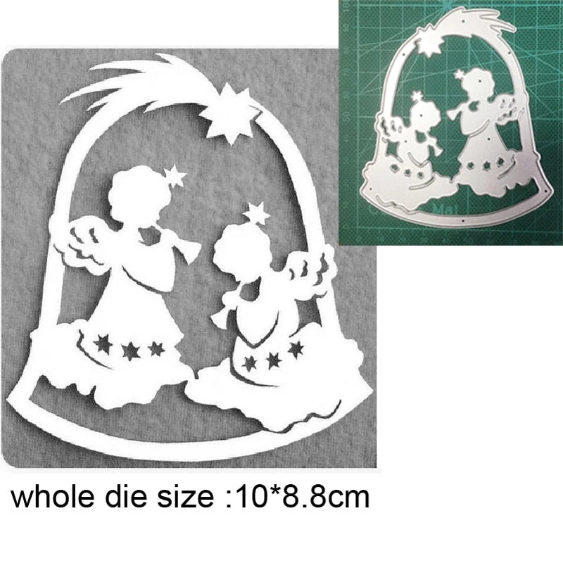 Craft Dies Metal Cutting Dies Cut Die Christmas Elves Angel Scrapbooking Dies Craft Paper Knife Mould Blade Punch Steencils Dies