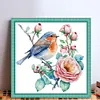 Robin-11CT Stamped Cross Stitch Bead Embroidery 36*36cm/14.17*14.17in tapestrymarket
