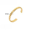 Bling Zircon 18K Golden Shell Bangle Chain Bracelet