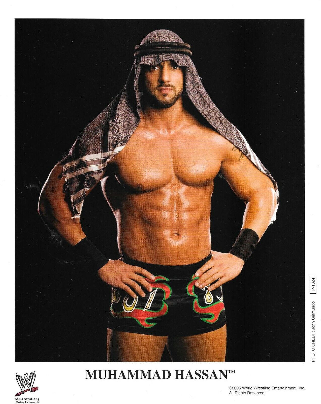 Muhammad Hassan 2005 WWE 8x10 promo P-1024