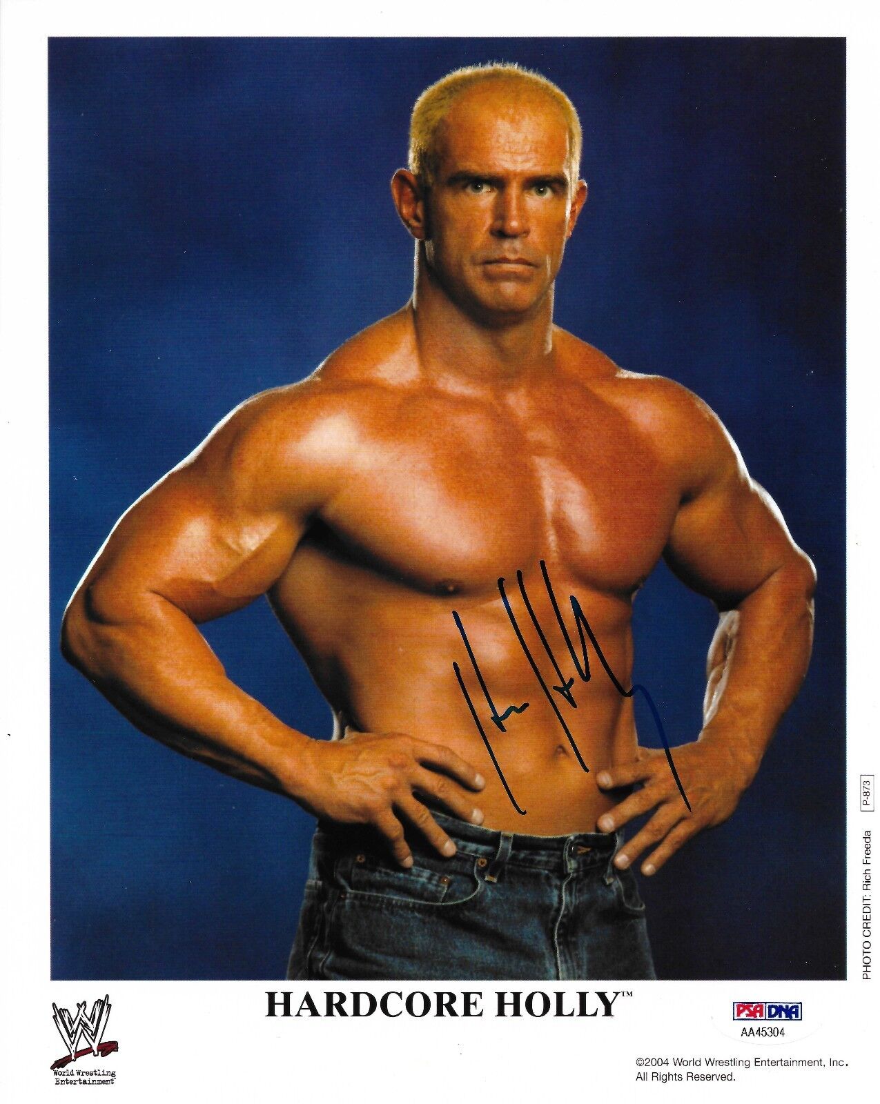 Hardcore Bob Holly Signed WWE 8x10 Photo Poster painting PSA/DNA COA JOB Squad Picture Autograph