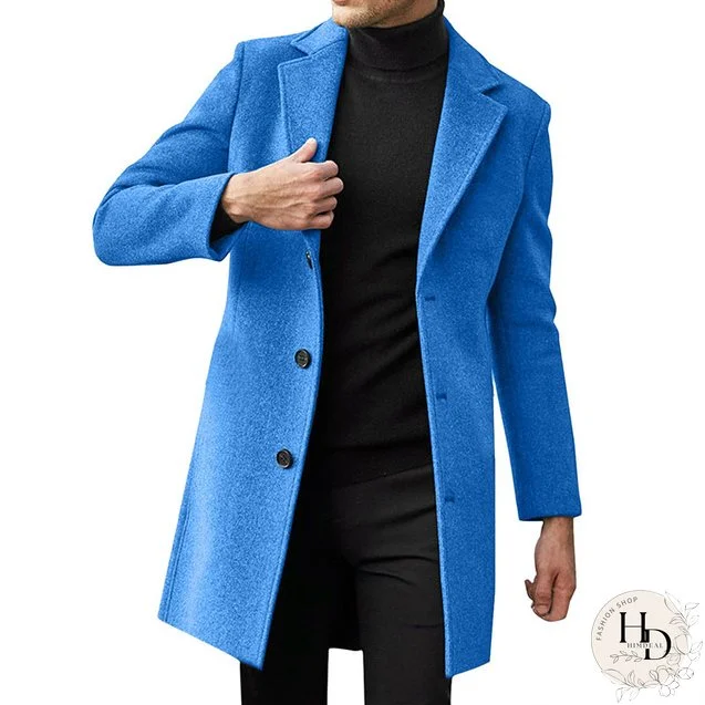 Men's Clothing British Men Business Casual Woolen Coat Spring Jacket Men