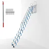 [US Local Warehouse] Ceiling Mount Attic Ladder Hidden Retractable Loft Ladder W/Pull Rod (Blue)