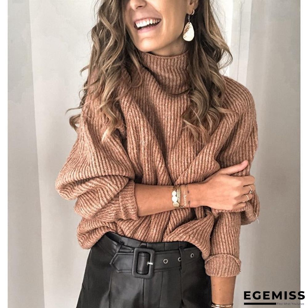 High Neck Winter Casual Sweaters | EGEMISS