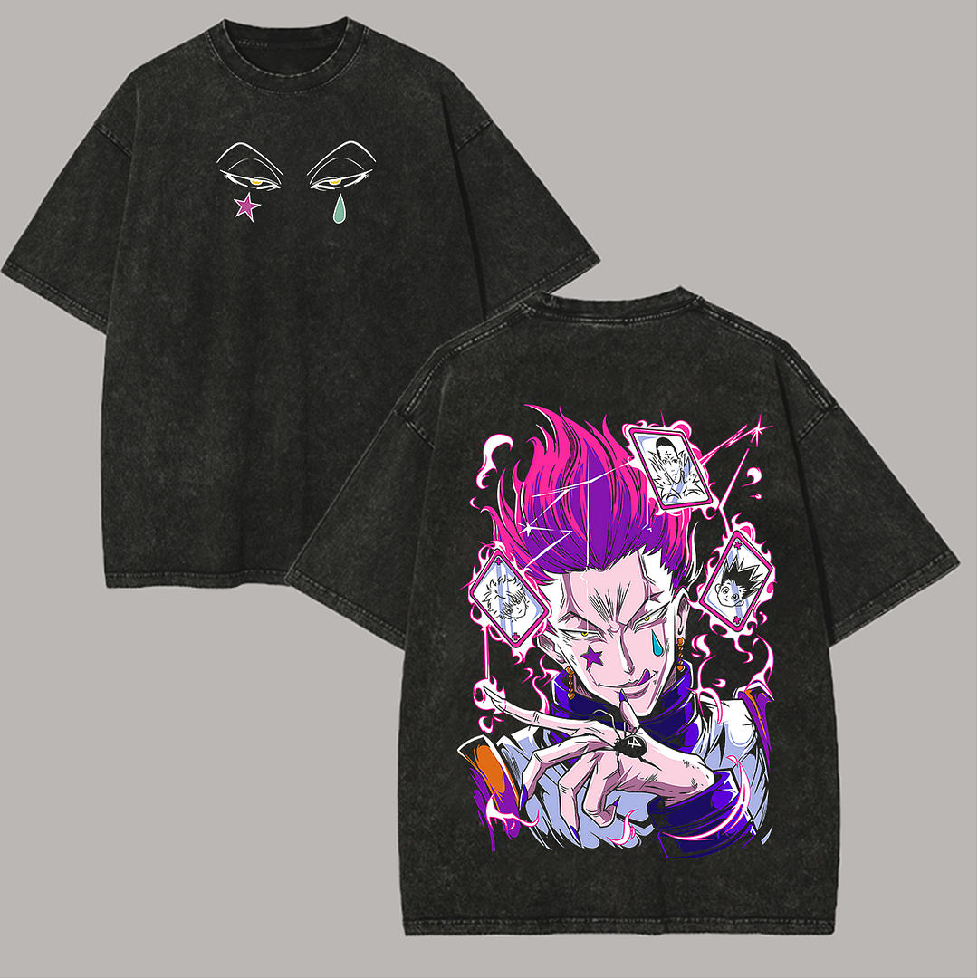 Hunter x Hunter Hisoka Printed Unisex Washed T-Shirt