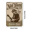 Neil Young - Panneaux en &eacute;tain m&eacute;tallique(20*30cm/30*40cm) - Musique