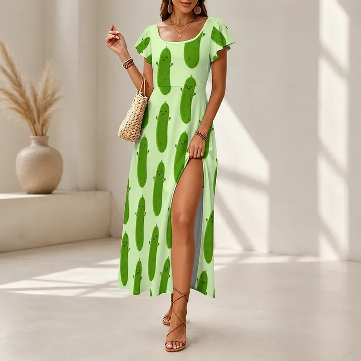 kawaii maxi dress Kawaii Heaven Women's Rayon Maxi Dress with Abstract Print