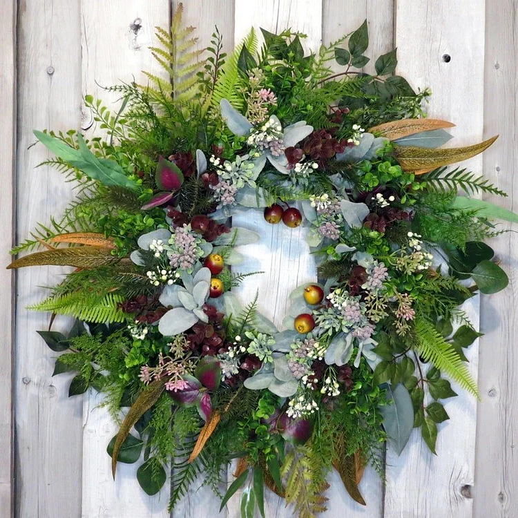 [Early Spring Sale]🌱Farmhouse Berries Lamb’s ear wreath